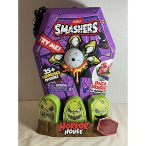 Smashers Mega Horror House Large Dino Toy Figure with 35 Surprises and Sounds